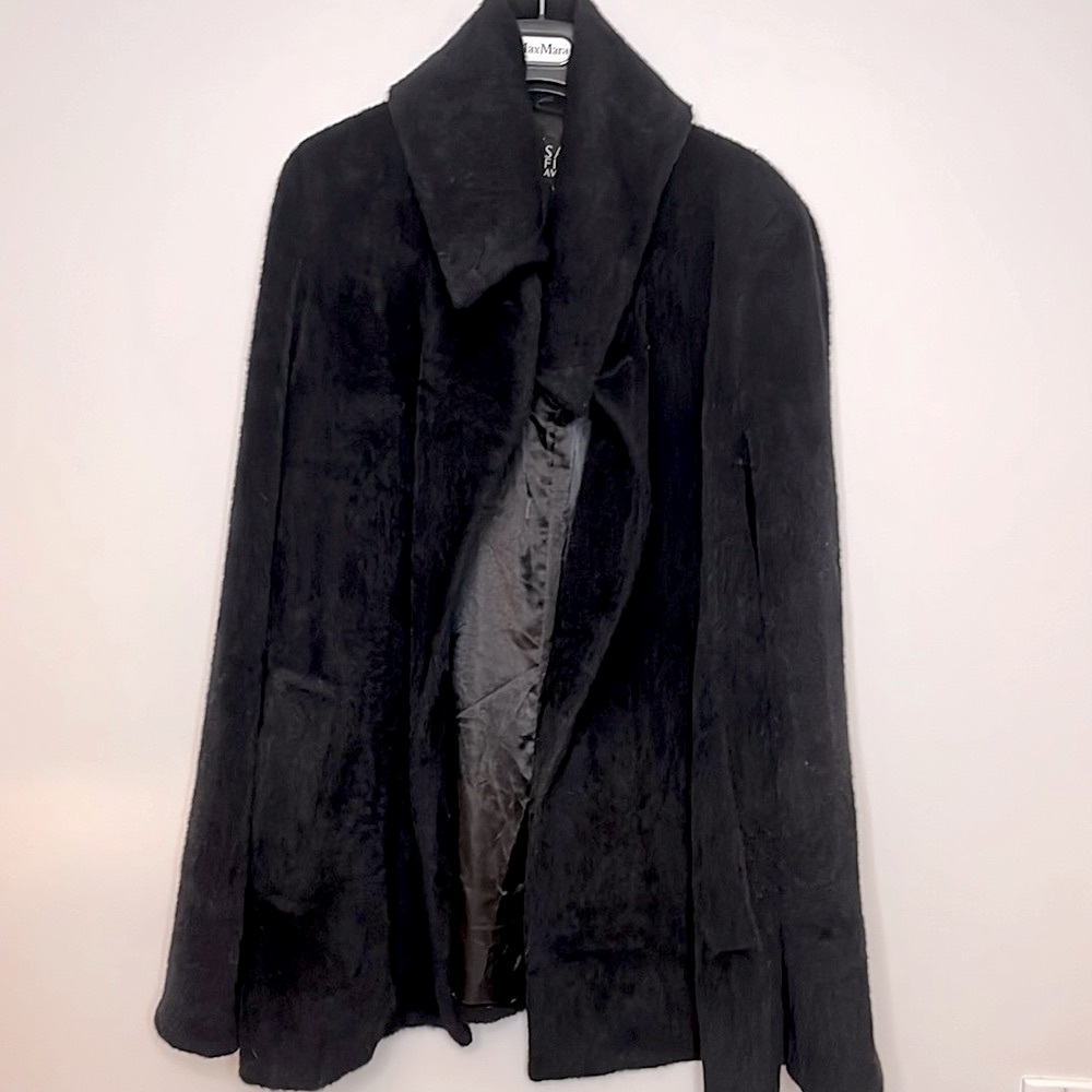 Lux Alpalca Wool Funnel Neck Jacket
